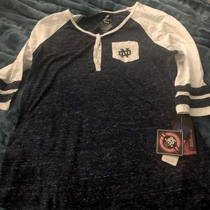 Women’s Raglan Notre Dame 3/4 Tee